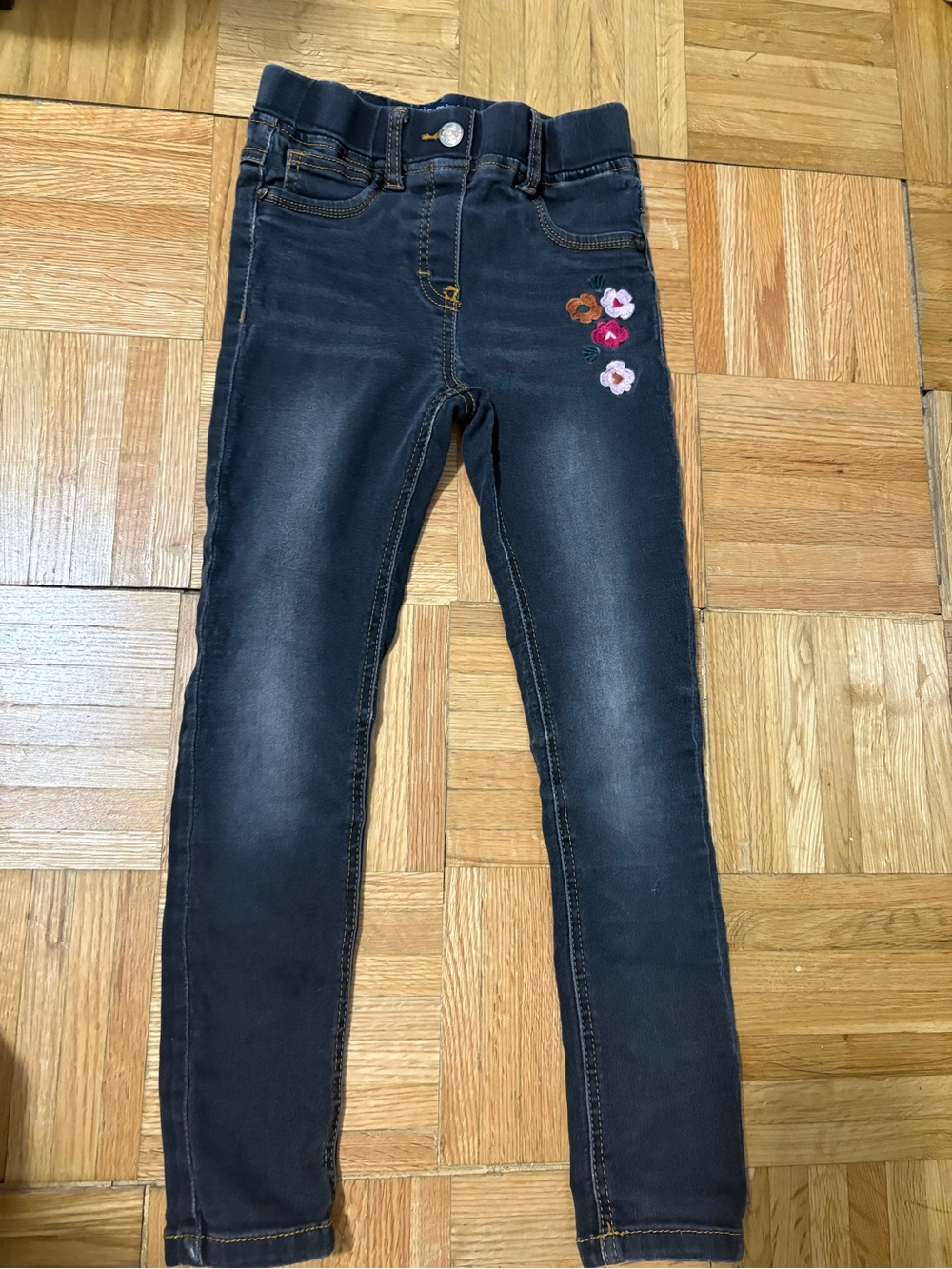 Souris mini Kids Floral-Accent Jegging Pants 7 years